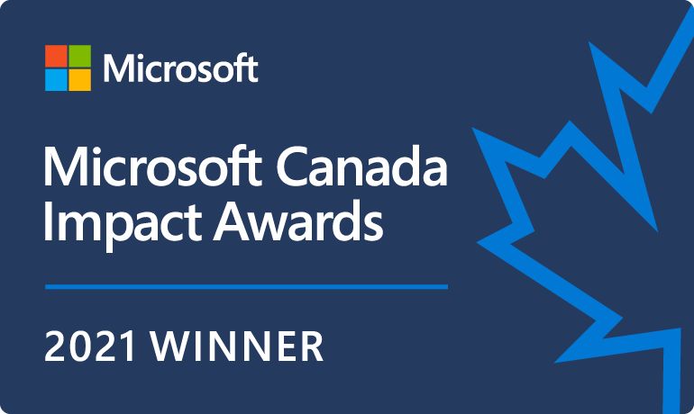 2021 MICROSOFT CANADA IMPACT AWARD-REGIONAL CLOUD SOLUTION PROVIDER - BUSINESS APPLICATIONS