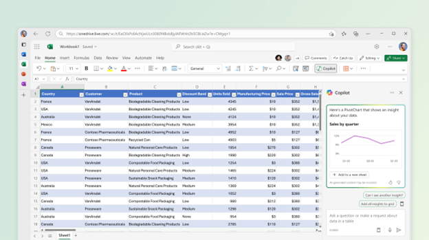 Copilot for Excel