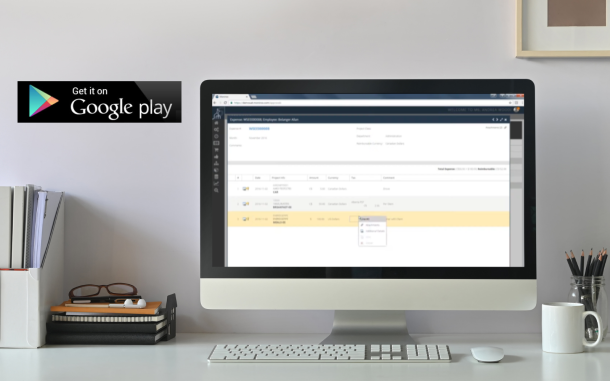 Image of computer on desk with Approvals Module
