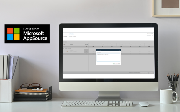 Image of computer on desk displaying the Moniroo Expense Management app