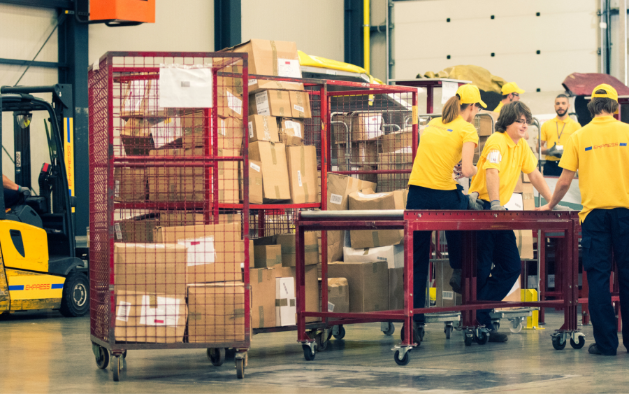 Image of people working in warehouse
